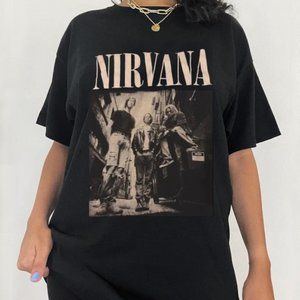 Nirvana Vintage Band Unisex Shirt, In Utero Nirvana Tour 90s Shirt